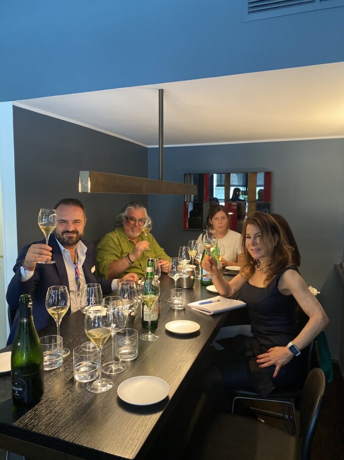 Federico and Gaia among others at Milano Wine Week 21