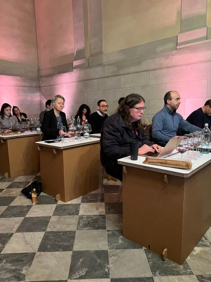 Wine professionals at the masterclass