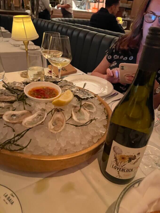 Oysters with Sauvignon Blanc